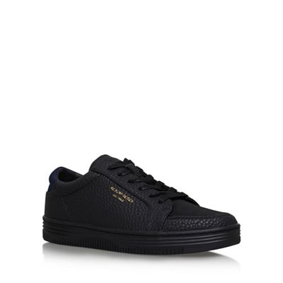 Black 'VALADEZ' flat lace up sneakers